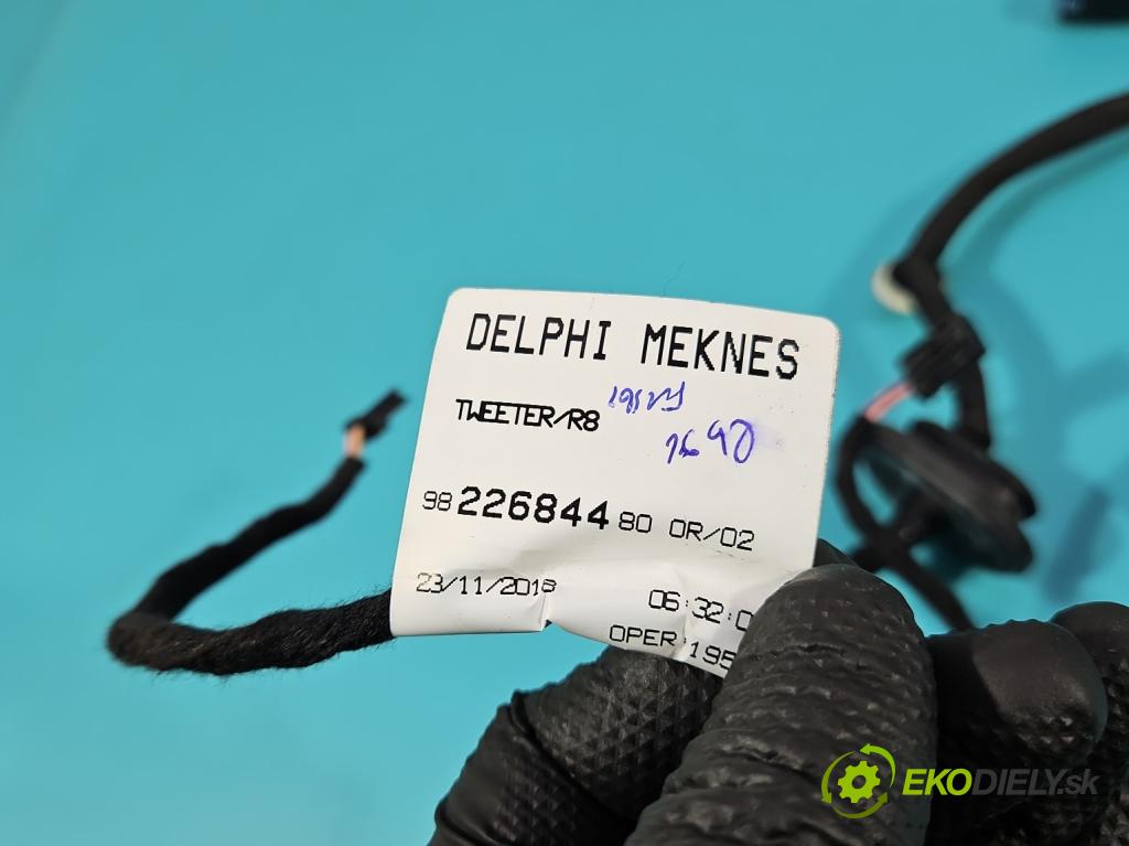 Peugeot 508 II 2018- 1.6 224 hp automatic 165 kW 1598 cm3 5- Balíček: dveře zadní pravých 9822684480