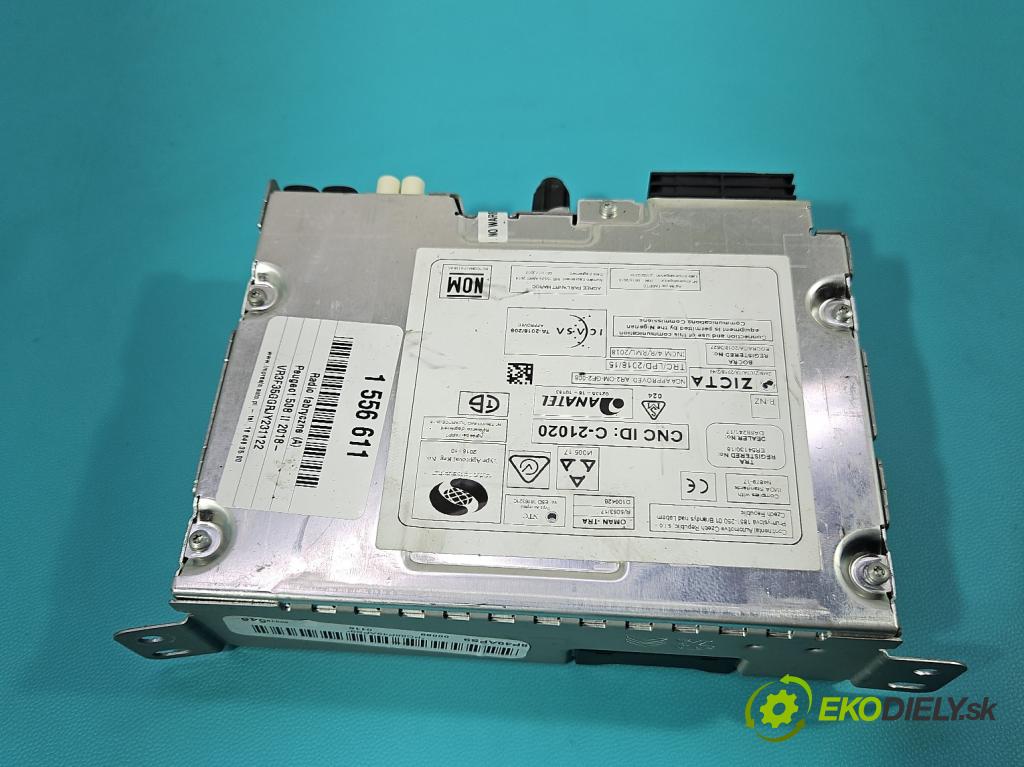 Peugeot 508 II 2018- 1.6 224 hp automatic 165 kW 1598 cm3 5- Radio továrna: 9830141480