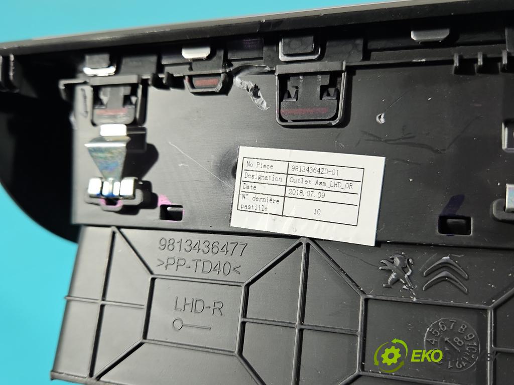 Peugeot 508 II 2018- 1.6 224hp automatic 165 kW 1598 cm3 5- Mřížka: kúrenia ostatné 98134364ZD