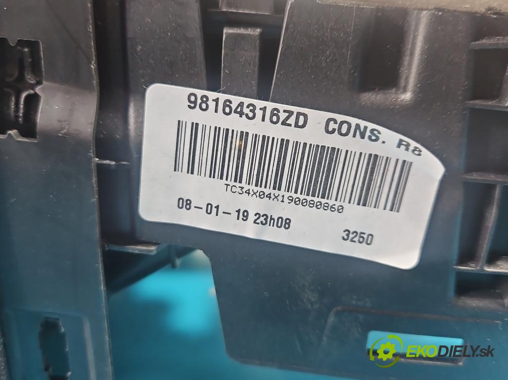 Peugeot 508 II 2018- 1.6 224 hp automatic 165 kW 1598 cm3 5- loketní opěrka 98164316ZD (Loketní opěrka)