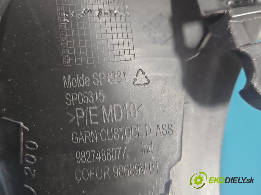 Peugeot 508 II 2018- 1.6 224 hp automatic 165 kW 1598 cm3 5- Tapacír: kufra: pravé 9827488077