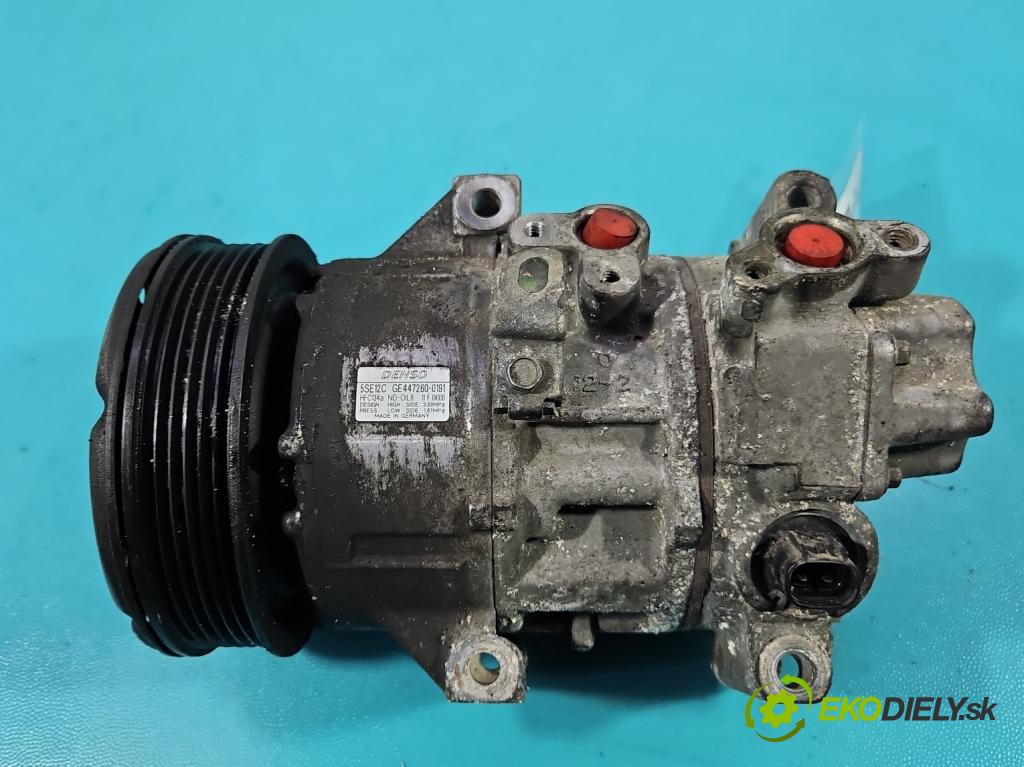 Toyota Corolla Verso II 2004-2009 1.8 vvti 129 hp manual 95 kW 1794 cm3 5- Kompresor: klíma 5SE12C (Kompresor klimatizace)