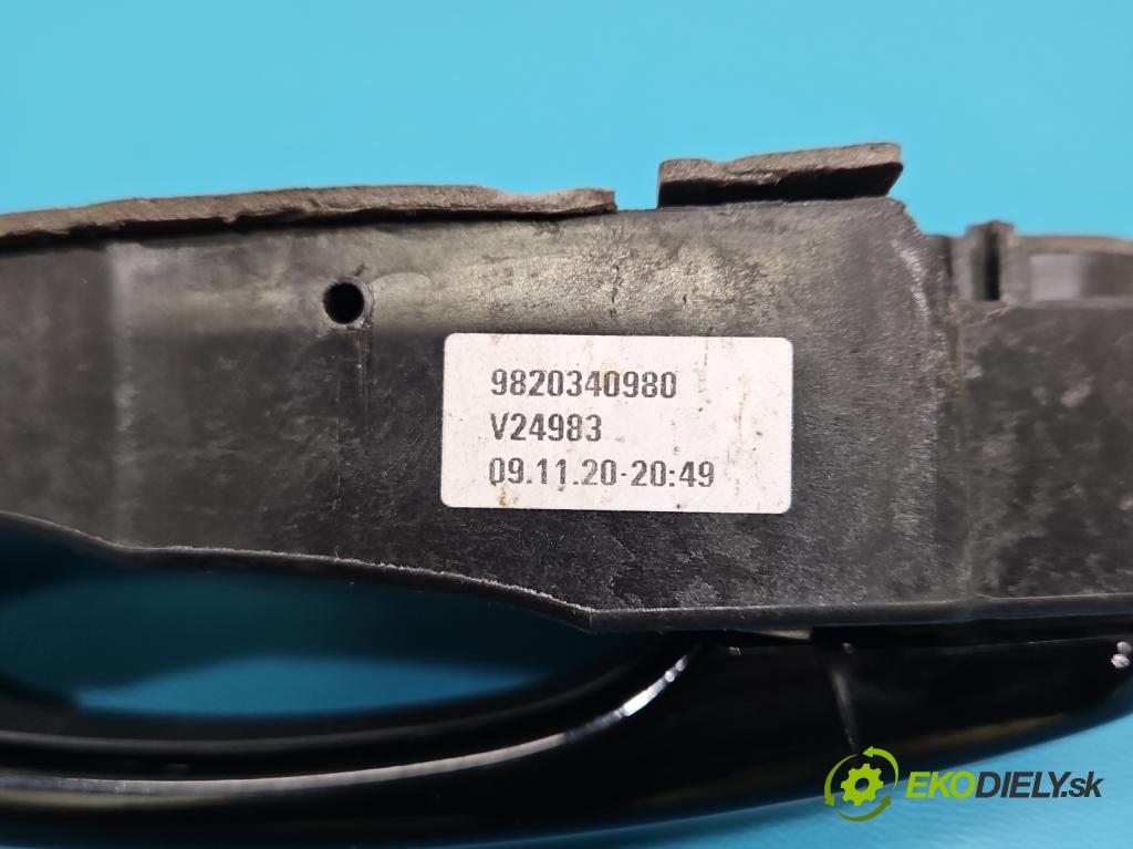 Peugeot 3008 II 2016-2023 1.5 hdi 131 HP automatic 96 kW 1499 cm3 5- rukoväť predné pravé mimo: 9686433680 (Kľučka dverí ostatné)