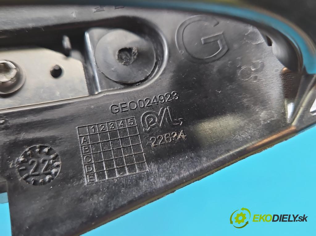 Peugeot 3008 II 2016-2023 1.5 hdi 131 HP automatic 96 kW 1499 cm3 5- rukoväť zadné ľavé mimo: GEO024923 (Kľučka dverí ostatné)