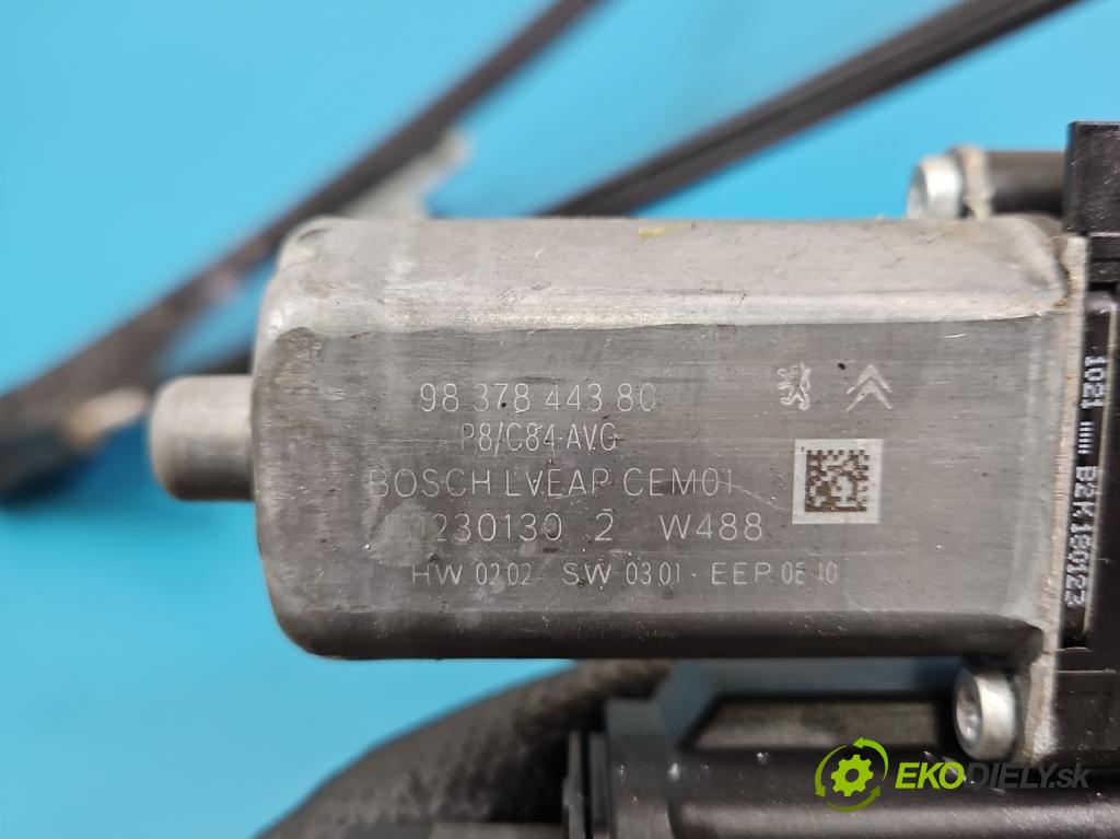 Peugeot 3008 II 2016-2023 1.5 hdi 131 HP automatic 96 kW 1499 cm3 5- mechanizmus okna predné ľavý 9840196980