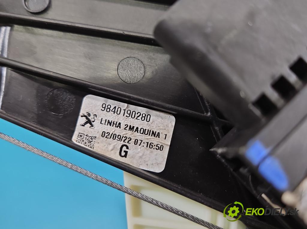 Peugeot 3008 II 2016-2023 1.5 hdi 131 hp automatic 96 kW 1499 cm3 5- mechanismus stahování zadní levý 9840190280