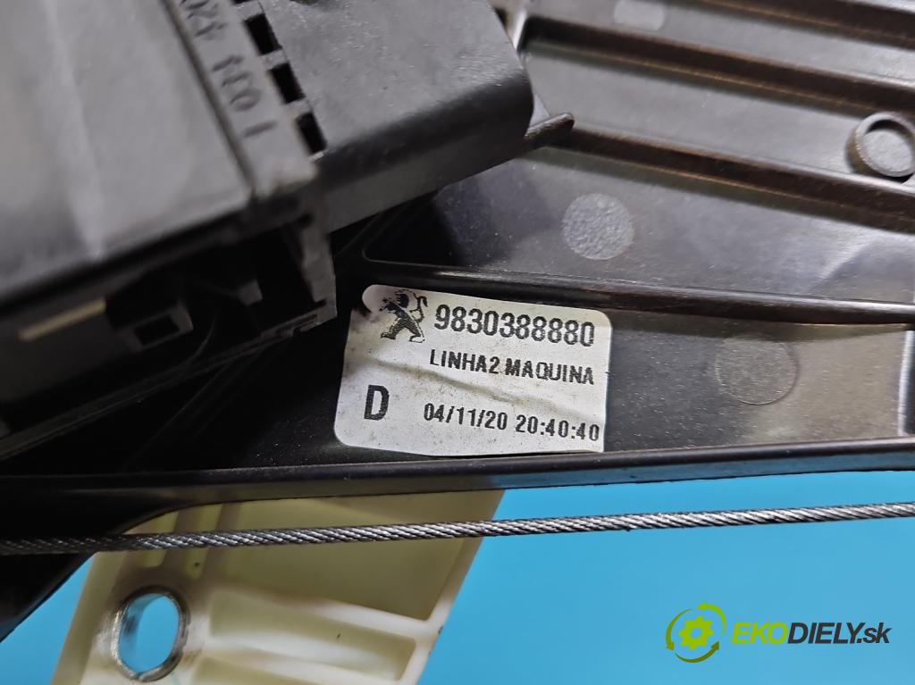 Peugeot 3008 II 2016-2023 1.5 hdi 131 HP automatic 96 kW 1499 cm3 5- mechanizmus okna zadné pravý 98303888880