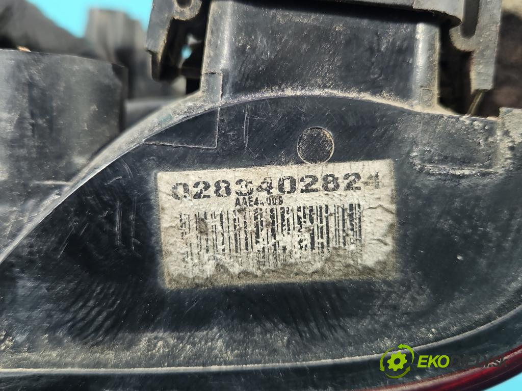 Peugeot Partner I 1996-2008 1.6 hdi 75 hp manual 55.2 kW 1560 cm3 5- světlo zadní levé 0283402824 (Klika dveří ostatní)