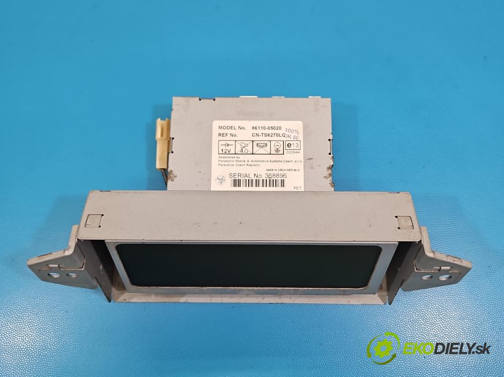 Toyota Avensis II T25 2003-2008 2.0 vvti 147 HP manual 108 kW 1998 cm3 5- Zobrazit: 86110-05020 (Prístrojová doska)