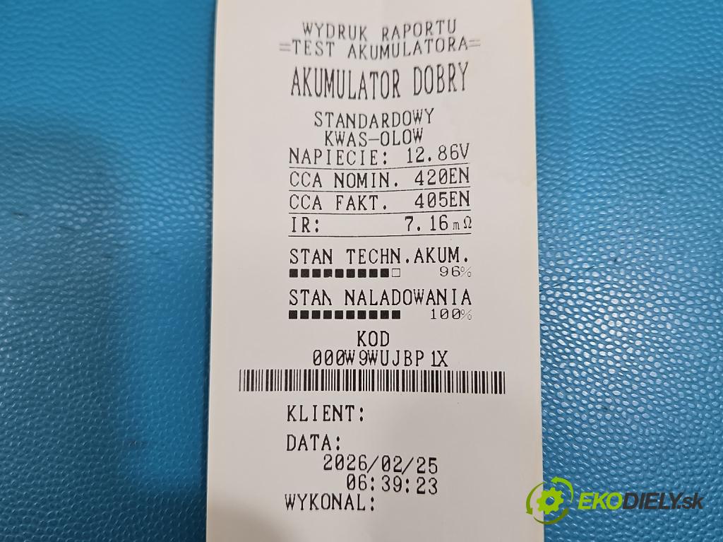 Hyundai I10 I 2008-2013 1.1 69KM manual 50.8 kW 1086 cm3 5- Akumulator automobilový