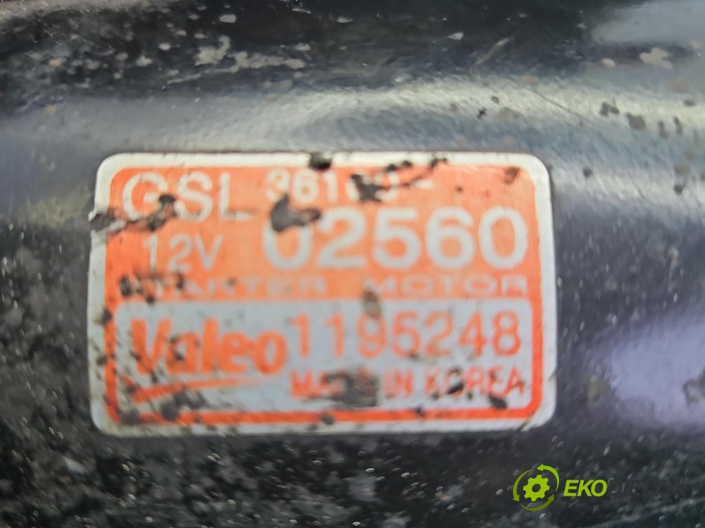 Hyundai I10 I 2008-2013 1.1 69KM manual 50.8 kW 1086 cm3 5- štartér 36100-02560 (Štartér)