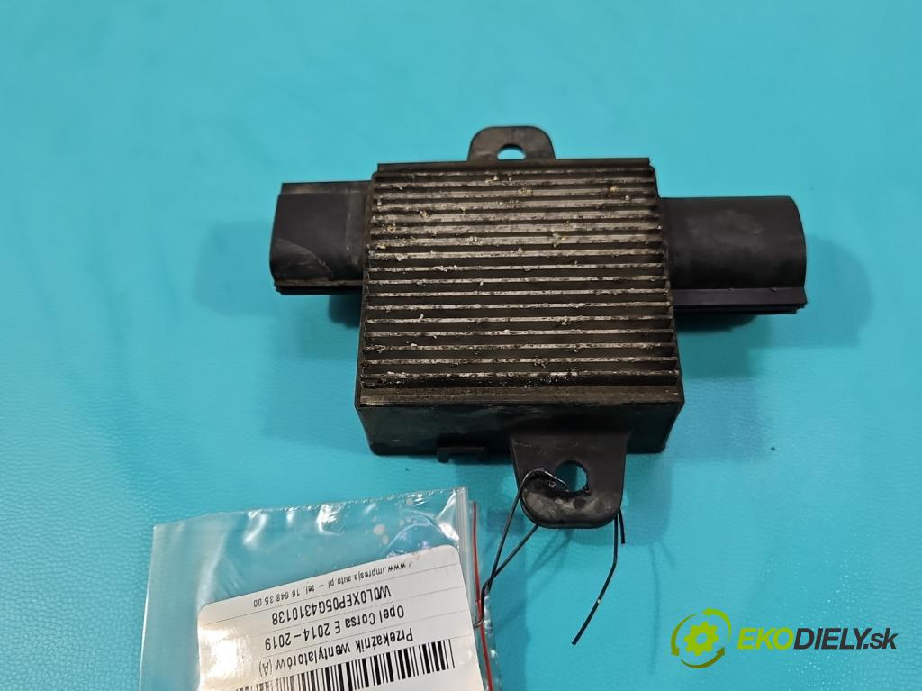 Opel Corsa E 2014-2019 1.3 cdti 75 hp manual 55 kW 1248 cm3 3- relé ventilátoru: 464033851