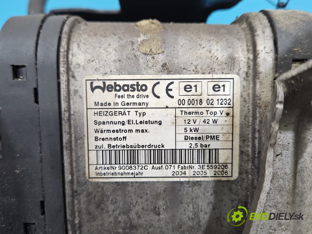 Vw Touran I 2003-2015 1.9 tdi 105 HP manual 77 kW 1896 cm3 5- Webasto  (Webasto (nezávislé kúrenie))