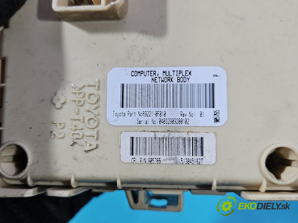 Toyota Corolla Verso II 2004-2009 1.8 vvti 129 HP manual 95 kW 1794 cm3 5- riadiaca jednotka motora 89661-0F030