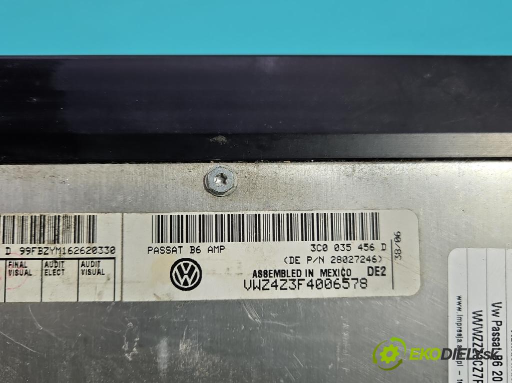 Vw Passat B6 2005-2010 2.0 tdi 170 HP automatic 125 kW 1968 cm3 4- Zesilovač: 3C0035456D (Zosilňovač)