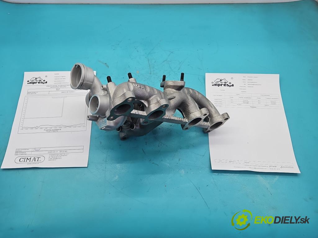 Vw Touran I 2003-2015 1.9 tdi 105 HP manual 77 kW 1896 cm3 5- turbodúchadlo, turbo repasovaná BV39A-0022