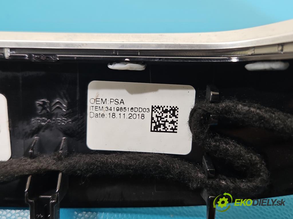 Peugeot 508 II 2018- 1.6 224 hp automatic 165 kW 1598 cm3 5- Přepínač multifunkční: řízení: 9812313777 (Páčky pod volantem)