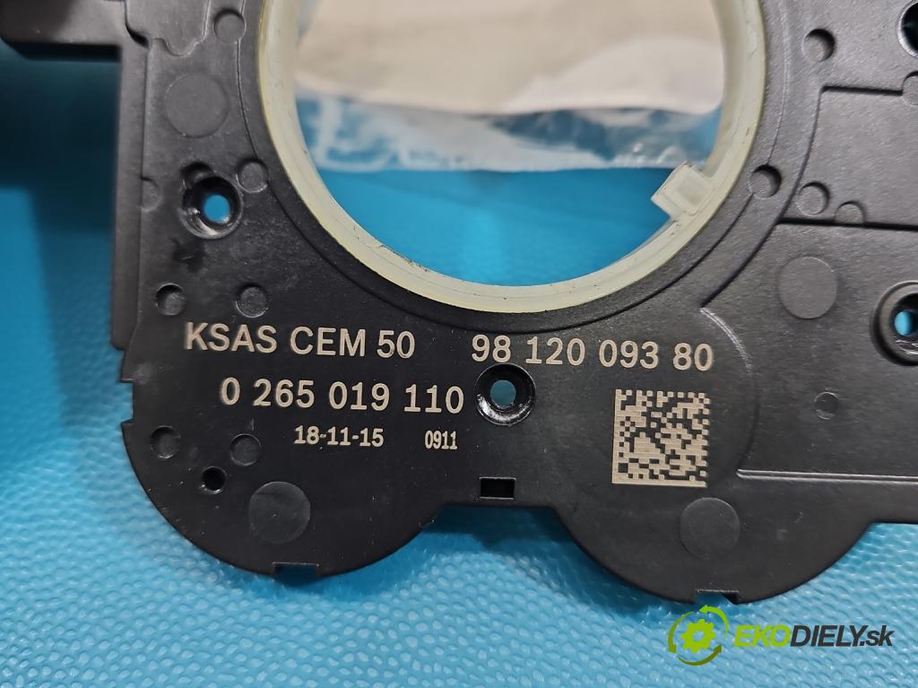 Peugeot 508 II 2018- 1.6 224hp automatic 165 kW 1598 cm3 5- snímač uhla otočenie: 9812009380