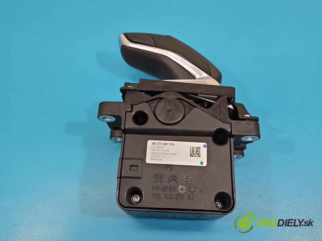 Peugeot 508 II 2018- 1.6 224 hp automatic 165 kW 1598 cm3 5- kulisa změny stupňová 98270887DX (Řadicí páka (kulisa) )