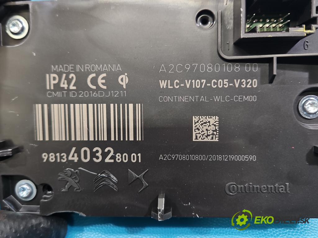 Peugeot 508 II 2018- 1.6 224hp automatic 165 kW 1598 cm3 5- riadiaca jednotka ostatné 9813403280