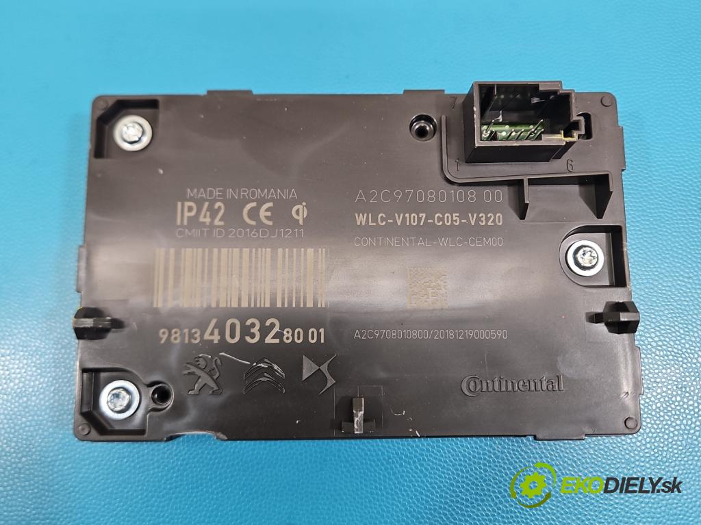 Peugeot 508 II 2018- 1.6 224hp automatic 165 kW 1598 cm3 5- riadiaca jednotka ostatné 9813403280