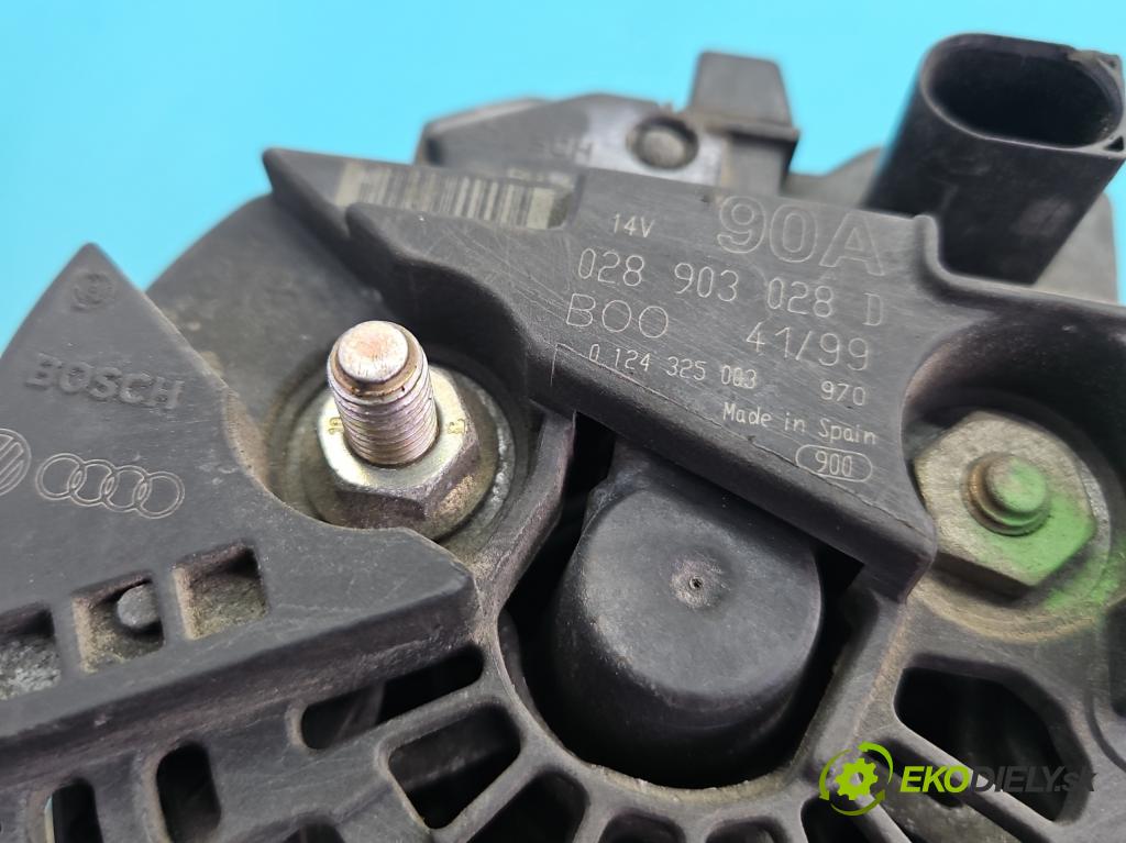 Vw Golf IV 1997-2003 1.4 16V 75 hp manual 55 kW 1390 cm3 5- Alternator 028903028D (Alternátor)