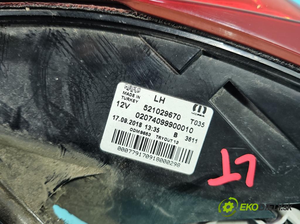 Fiat Tipo II 2015- 1.4 16V 95 HP manual 70 kW 1368 cm3 4- svetlo / reflektor zadné ľavé 521029670 (Kľučka dverí ostatné)