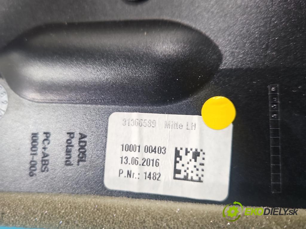 Volvo S90 II 2016- 2.0 T 320KM automatic 235 kW 1969 cm3 4- Mřížka: kúrenia stredová 31403974 (Mriežka kúrenia (fukár))