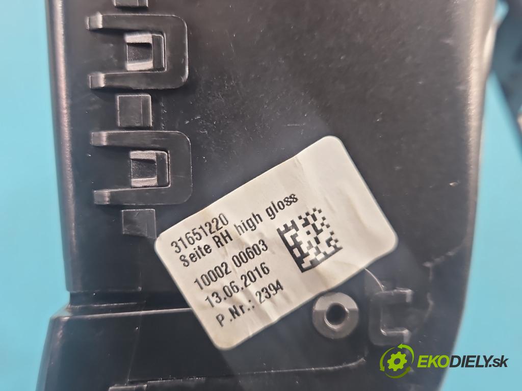 Volvo S90 II 2016- 2.0 T 320KM automatic 235 kW 1969 cm3 4- Mřížka: kúrenia stredová 31403974 (Mriežka kúrenia (fukár))