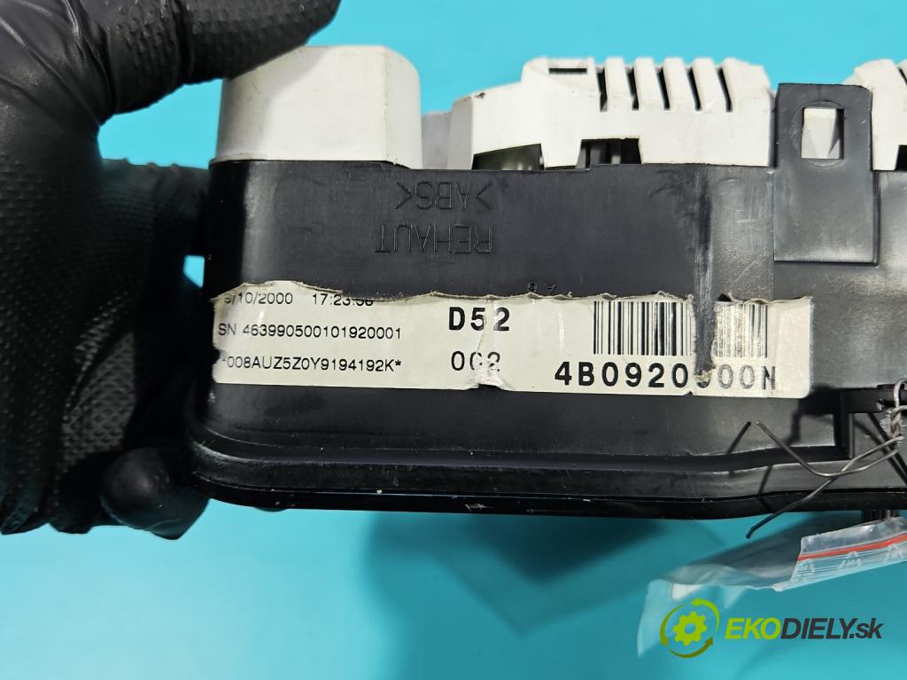 Audi A6 C5 1997-2004 1.8 T 150 HP manual 110 kW 1781 cm3 4- prístrojovka/ budíky 09053412021 (Prístrojová doska)