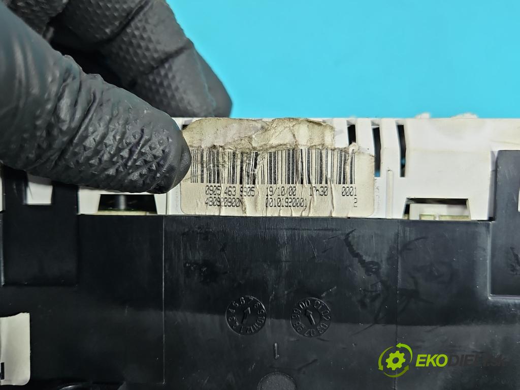 Audi A6 C5 1997-2004 1.8 T 150 HP manual 110 kW 1781 cm3 4- prístrojovka/ budíky 09053412021 (Prístrojová doska)