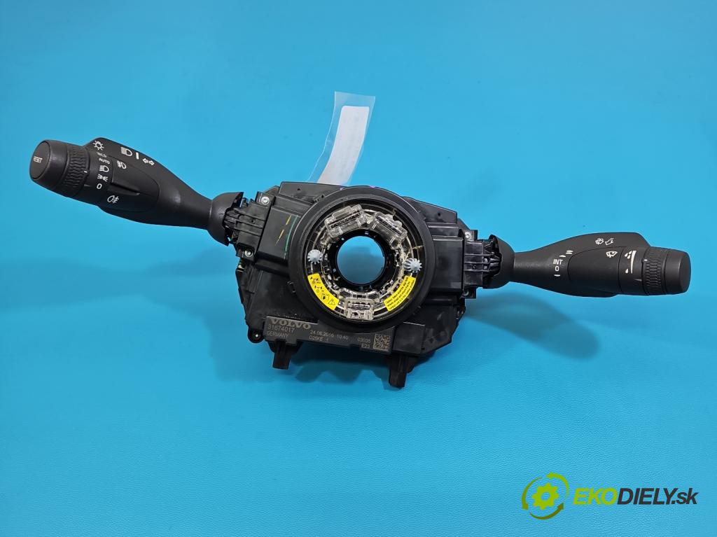 Volvo S90 II 2016- 2.0 T 320KM automatic 235 kW 1969 cm3 4- prepínač komplex: 31674017 (Prepínacie páčky pod volantom)