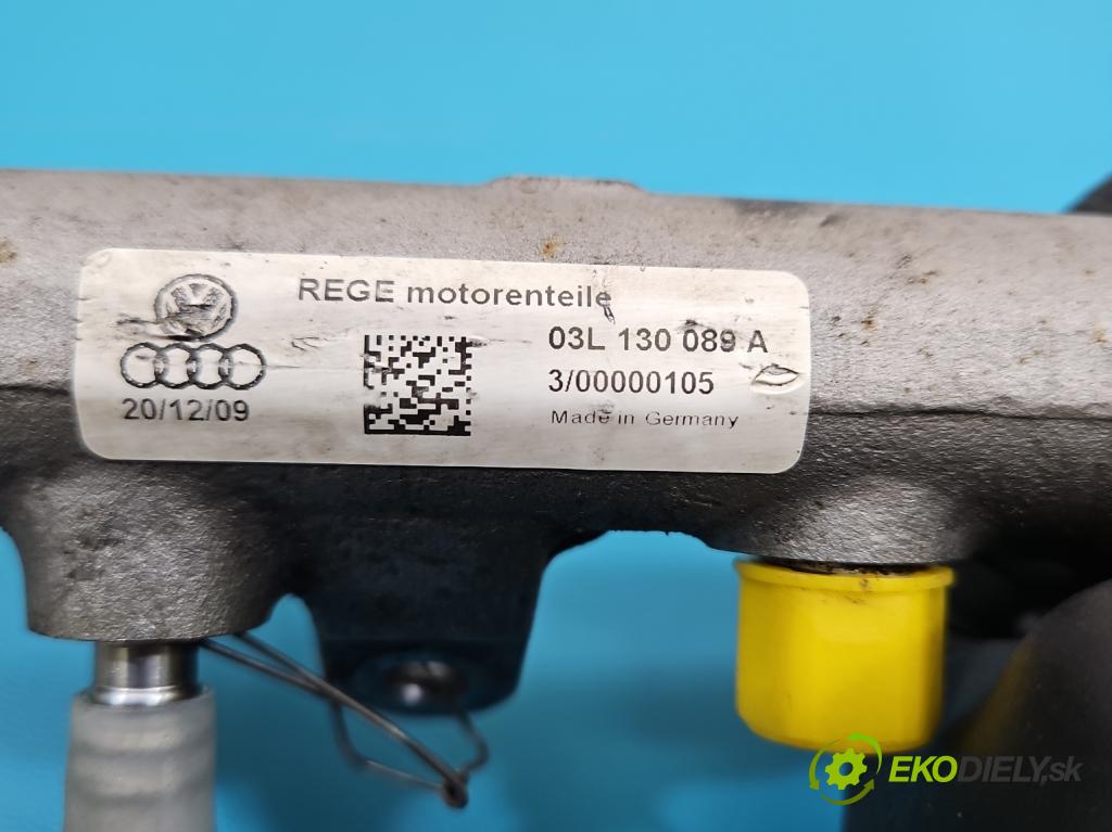 Audi A4 B8 2007-2015 2.0 tdi 136 HP manual 100 kW 1968 cm3 4- lišta vstrekovacia 0281006002 (Vstrekovacia lišta)