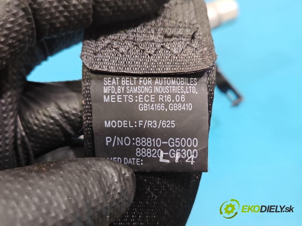 Kia Niro I 2016-2022 1.6 GDI 105 HP automatic 77 kW 1580 cm3 5- pas bezpečnosť: predné ľavý 88810-G5000WK