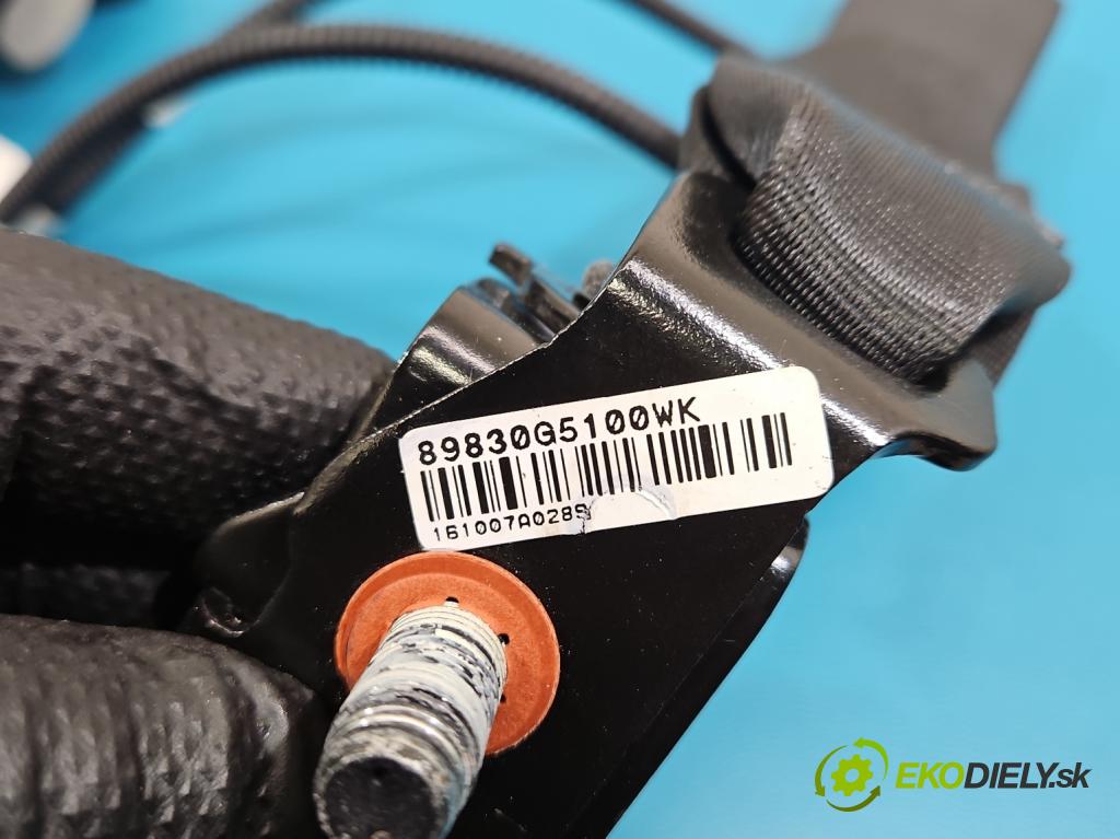 Kia Niro I 2016-2022 1.6 GDI 105 HP automatic 77 kW 1580 cm3 5- pas bezpečnosť: zadné ľavý 89810-G5300WK