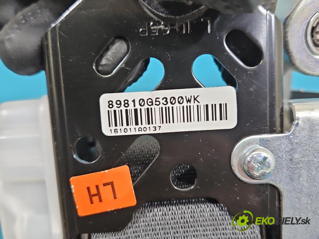 Kia Niro I 2016-2022 1.6 GDI 105 HP automatic 77 kW 1580 cm3 5- pas bezpečnosť: zadné ľavý 89810-G5300WK