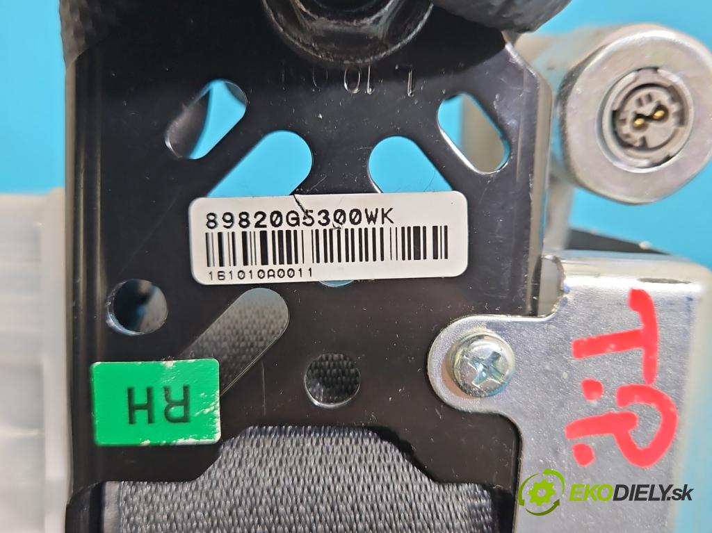 Kia Niro I 2016-2022 1.6 GDI 105 HP automatic 77 kW 1580 cm3 5- pas bezpečnosť: zadné pravý 89820G5300WK