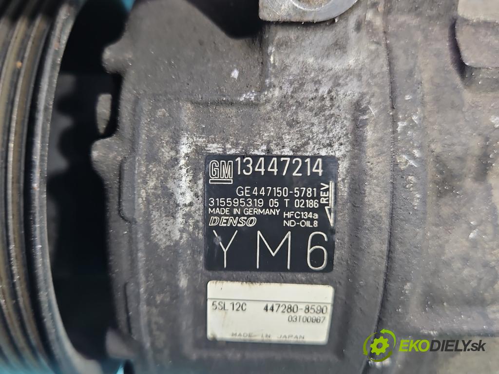 Opel Corsa E 2014-2019 1.3 cdti 75 hp manual 55 kW 1248 cm3 3- Kompresor: klíma 13447214 (Kompresor klimatizace)
