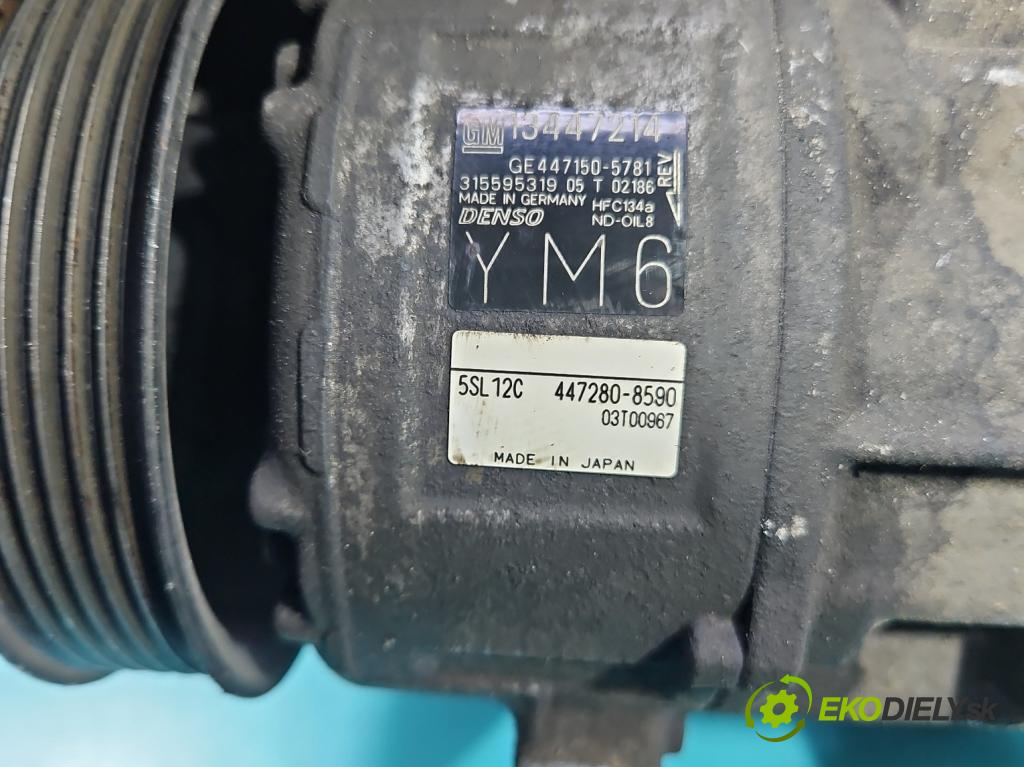 Opel Corsa E 2014-2019 1.3 cdti 75 hp manual 55 kW 1248 cm3 3- Kompresor: klíma 13447214 (Kompresor klimatizace)