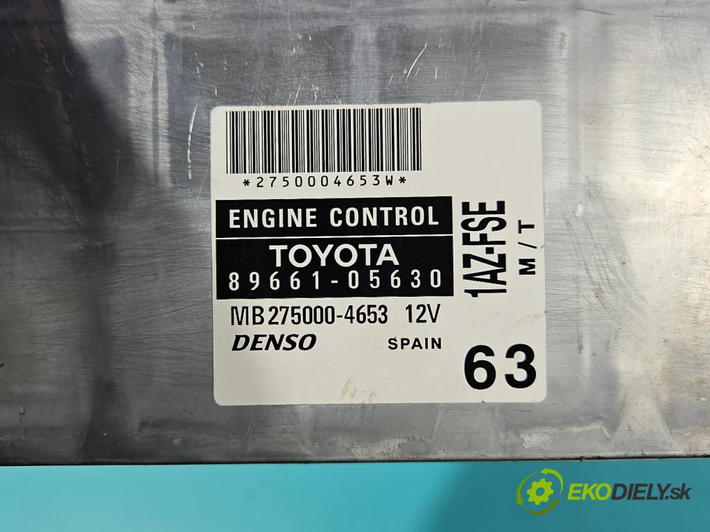 Toyota Avensis II T25 2003-2008 2.0 vvti 147 hp manual 108 kW 1998 cm3 5- řídící jednotka motoru 89661-05630