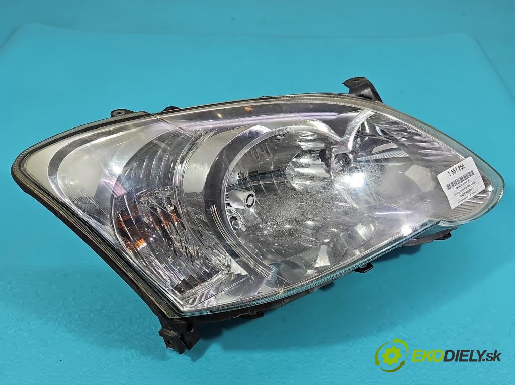 Toyota Corolla E12 2001-2009 1.6 vvti 110 hp manual 81 kW 1598 cm3 5- světlo pravý  (Pravé přední světlo)