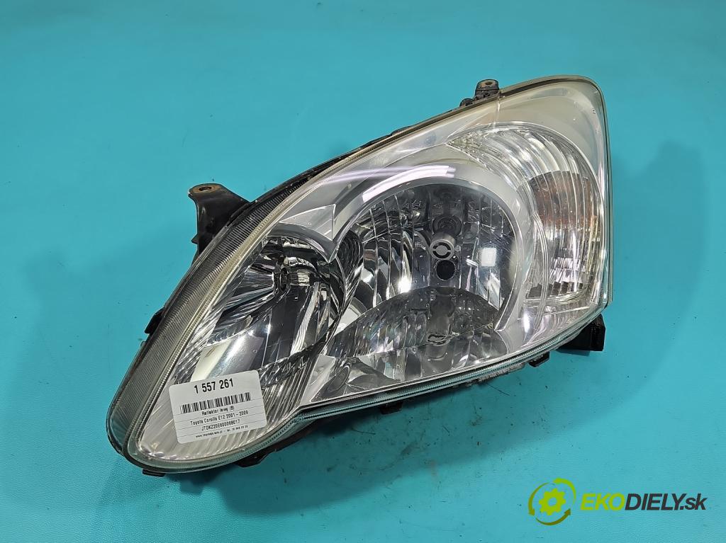 Toyota Corolla E12 2001-2009 1.6 vvti 110 HP manual 81 kW 1598 cm3 5- Reflektor: ľavý  (Kľučka dverí ostatné)