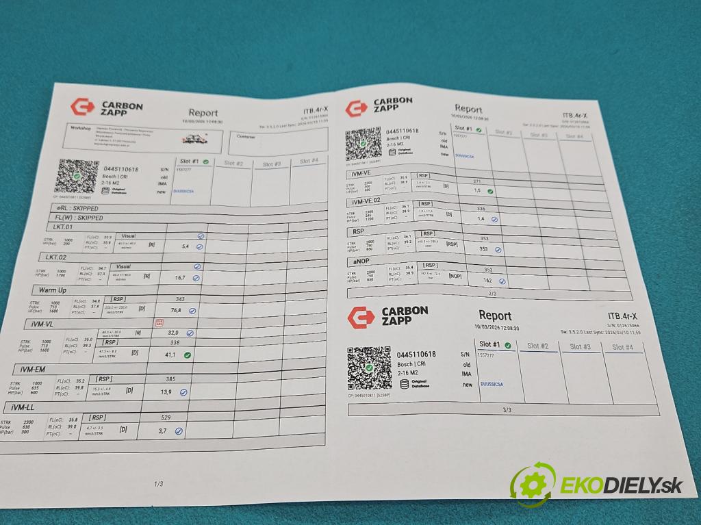 Opel Corsa E 2014-2019 1.3 cdti 75 HP manual 55 kW 1248 cm3 3- vstrek 0445110618 (Vstrekovač paliva)
