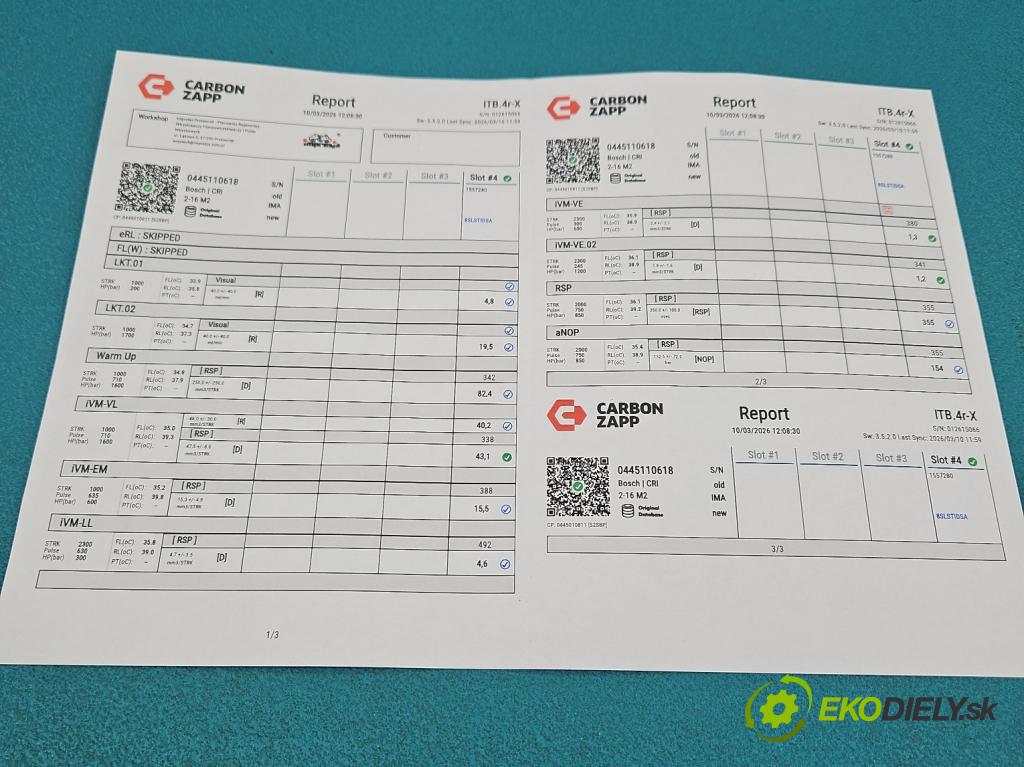 Opel Corsa E 2014-2019 1.3 cdti 75 HP manual 55 kW 1248 cm3 3- vstrek 0445110618 (Vstrekovač paliva)