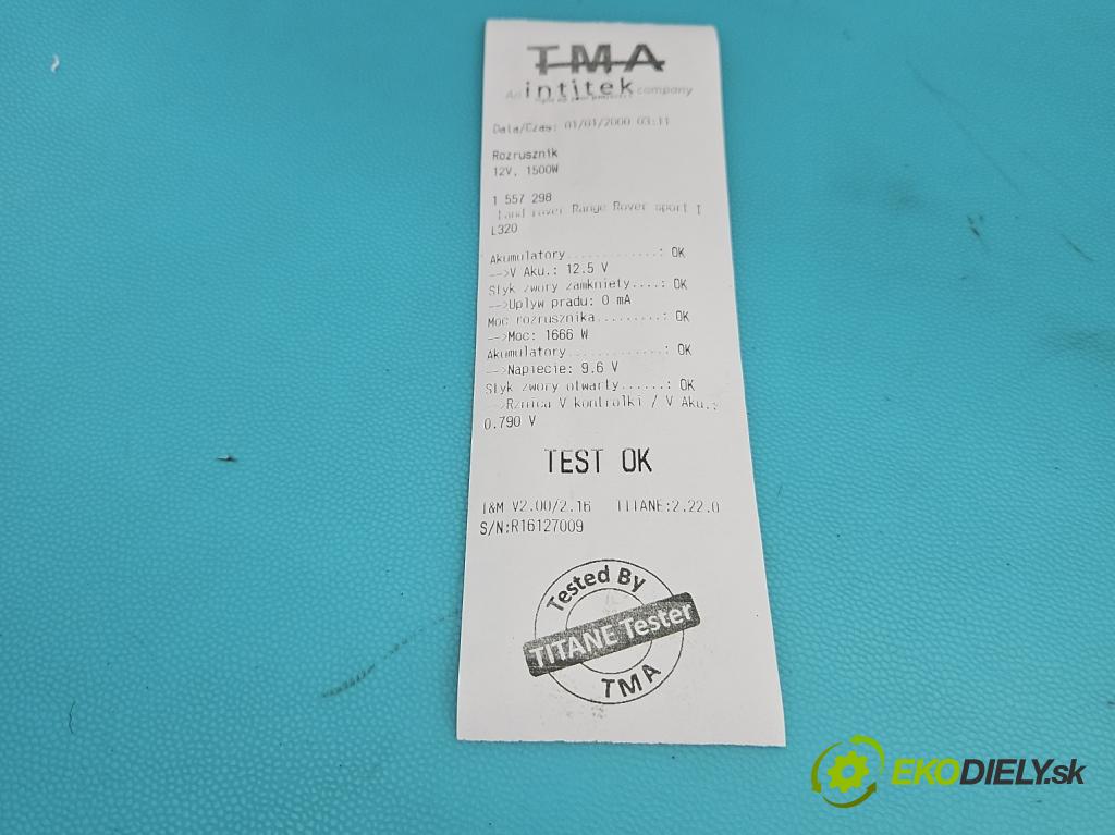 Land rover Range Rover sport I L320 3.6 TD V8 272 HP automatic 200 kW 3628 cm3 5- štartér 428000-4610 (Štartér)