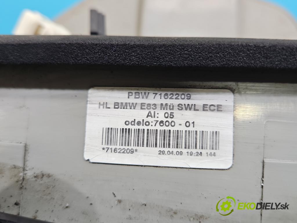 Bmw X3 E83 2003-2010 2.0d 177 hp manual 130 kW 1995 cm3 5- světlo zadní levé 7162209 (Klika dveří ostatní)