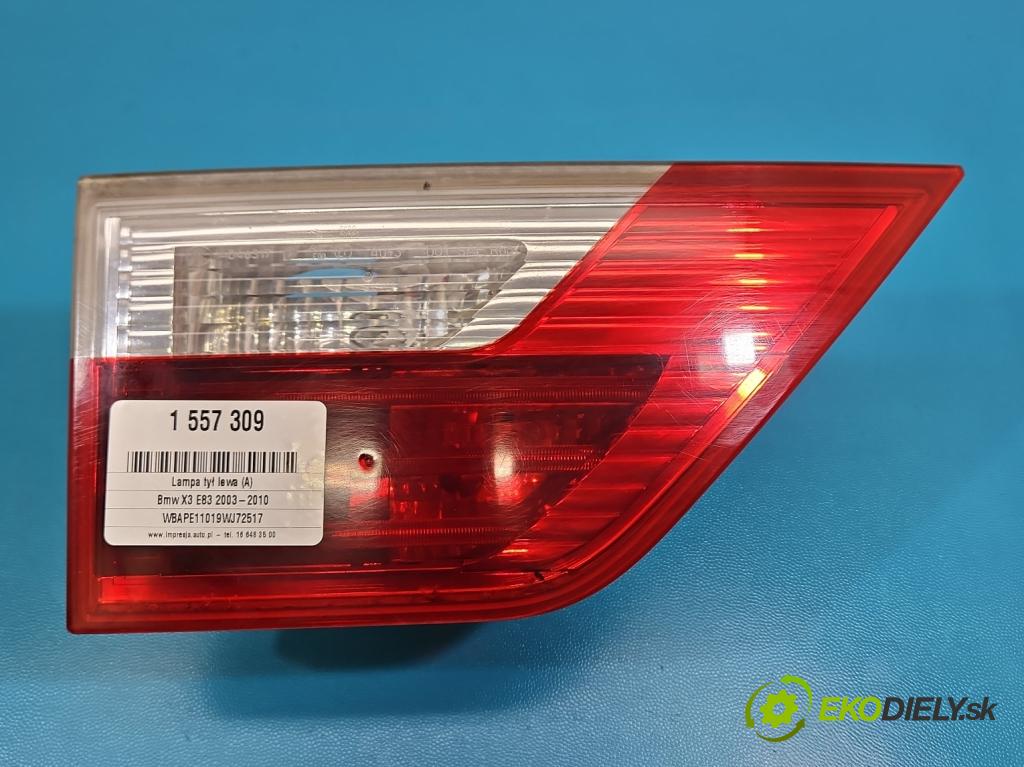 Bmw X3 E83 2003-2010 2.0d 177 HP manual 130 kW 1995 cm3 5- svetlo / reflektor zadné ľavé 7162213 (Kľučka dverí ostatné)