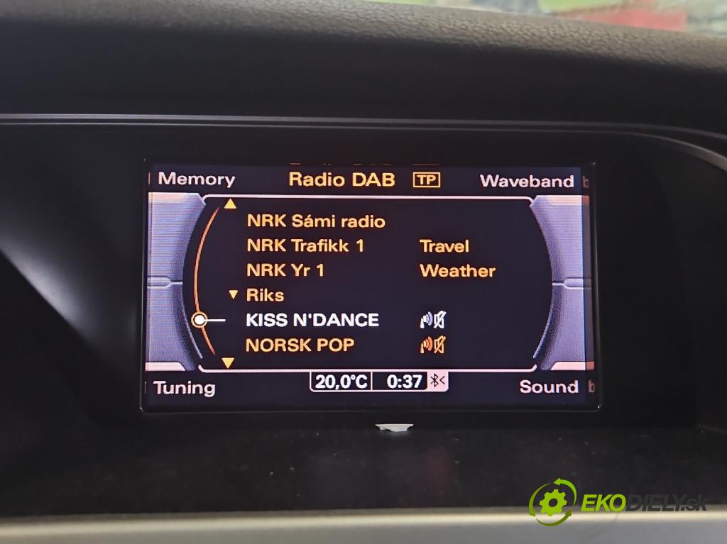 Audi A4 B8 2007-2015 2.0 tdi 143 hp manual 105 kW 1968 cm3 5- displej 8T0919604 (Přístrojová deska)