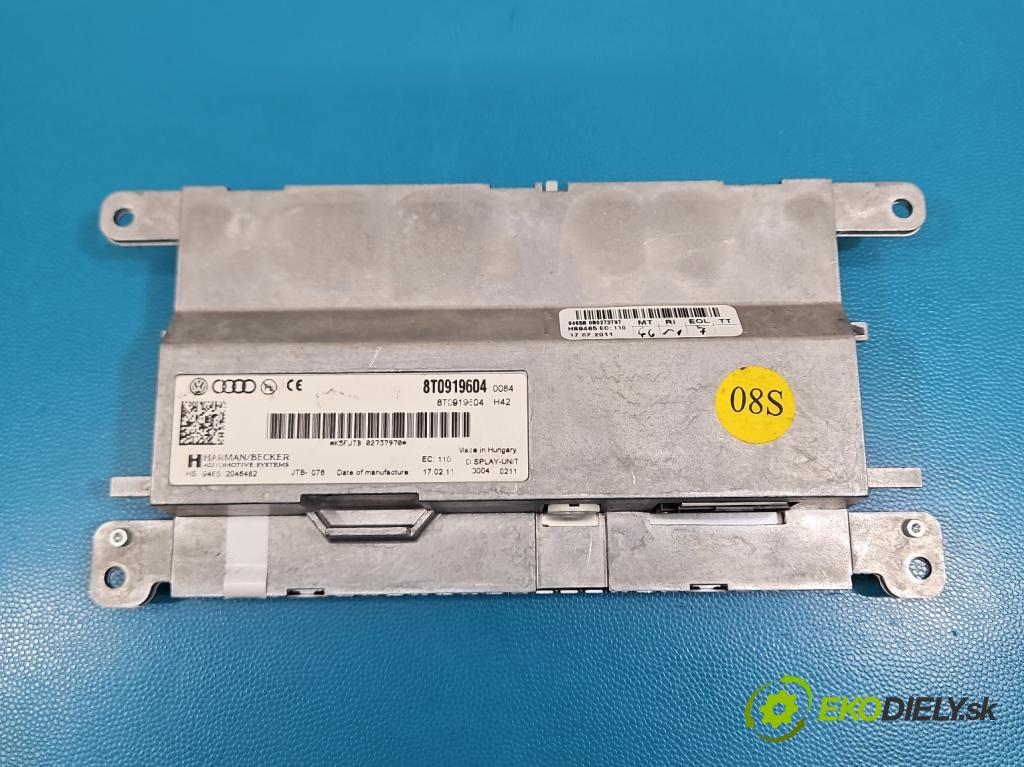 Audi A4 B8 2007-2015 2.0 tdi 143 hp manual 105 kW 1968 cm3 5- displej 8T0919604 (Přístrojová deska)