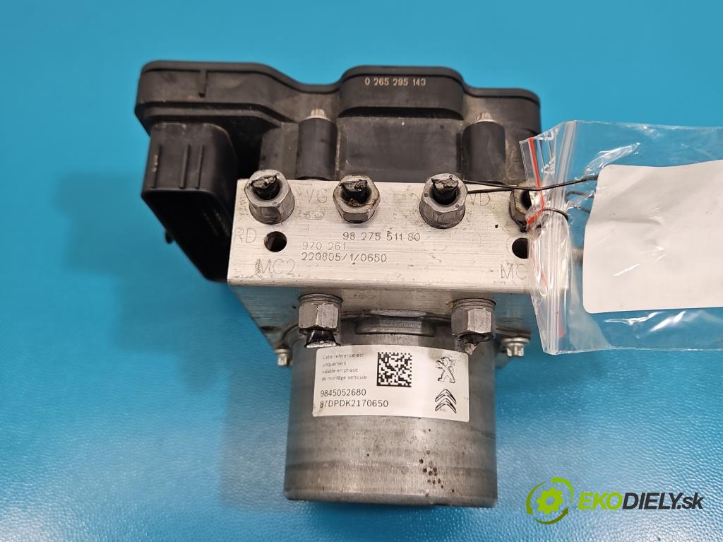 Peugeot 3008 II 2016-2023 1.5 hdi 131 HP automatic 96 kW 1499 cm3 5- čerpadlo abs 0265956944 (Pumpa ABS)